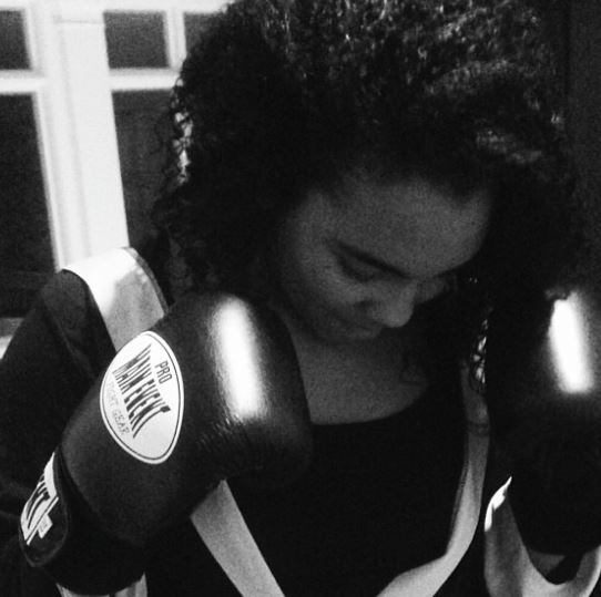 Rayna Tyson dressed up as her father Mike Tyson for Halloween